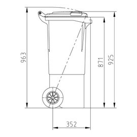 SULO 60 L SZEMETES KUKA- SÖTÉTSZÜRKE