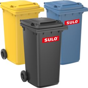   240 LITERES HÁZTARTÁSI SZEMETES KUKA CSOMAG (SZÜRKE, KÉK, SÁRGA)