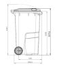 SULO 240 L SZEMETES KUKA C-TÍPUS- ZÖLD