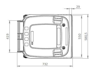 SULO 240 L SZEMETES KUKA C-TÍPUS- ZÖLD