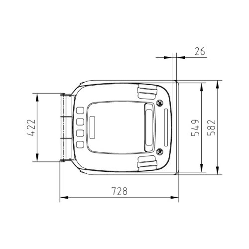 SULO 240 L SZEMETES KUKA- ZÖLD - Erősített kivitel