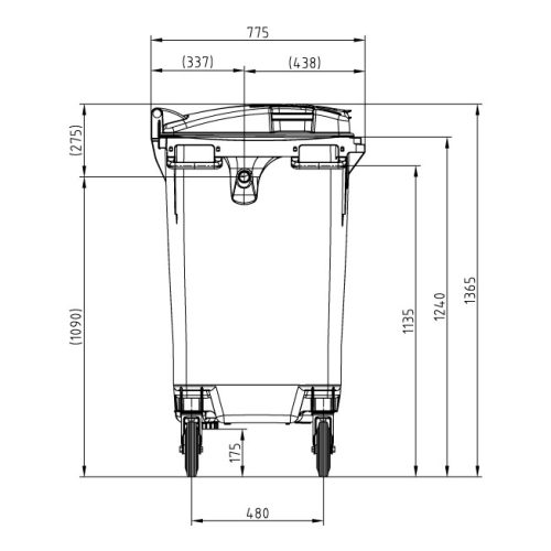 SULO 770 L KONTÉNER- ZÖLD